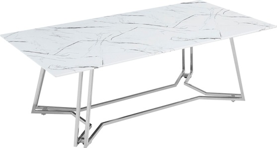 Salesfever, SalesFever Couchtisch, Tischplatte im Marmor-Design, SalesFever Couchtisch, Tischplatte im Marmor-Design
