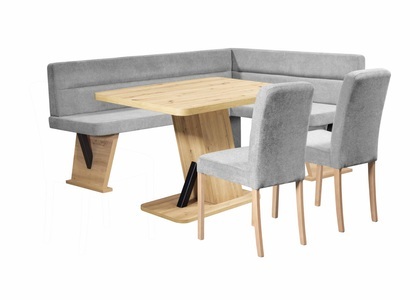 HOME AFFAIRE, Home affaire Eckbankgruppe »Laros«, (Set, 4 tlg., 4tlg Set), perfekt für Küche, Esszimmer, Wohnzimmer, Home affaire Eckbankgruppe »Laros Sitzgruppe, Eckbank, Stühle, Tisch«, (Set, 4tlg Set), perfekt für Küche, Esszimmer, Wohnzimmer, Bestseller