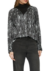 s.Oliver Langarmbluse, mit All-Over Print