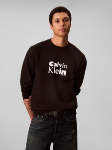 Calvin Klein Sweatshirt »LS EU 350TERRY CALVIN BOLD GRAPH« Rundhalsausschnitt, regular fit