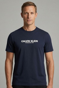 Calvin Klein T-Shirt Regular Fit, Rundhalsausschnitt, Logodruck