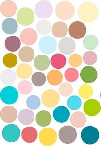 Komar, Komar Wandtattoo, Komar Wandtattoo »Dots - Grösse 50 x 70 cm«, selbstklebend, Wandsticker