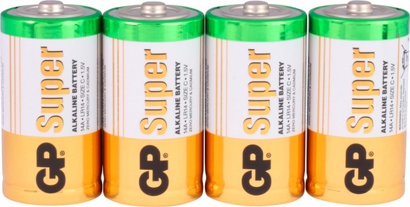 GP, GP Super-Alkaline Batterie Baby C, 4er Pack, 