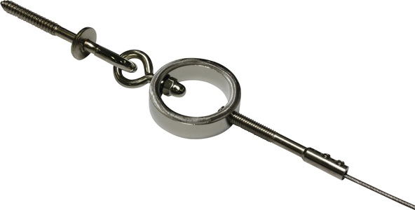 Gardinia, GARDINIA Seilspanngarnitur Ring, GARDINIA Seilspanngarnitur »Ring«, (1 St.), Nur auf festem Untergrund montieren