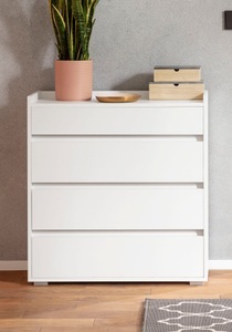 INOSIGN, INOSIGN Kommode »Kosmo«, Breite 80 cm, 4 Schubkästen, INOSIGN Kommode »Kosmo«, 4 Schubladen mit Vollauszug