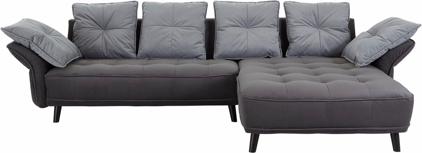 INOSIGN, INOSIGN Ecksofa »Charming«, mit farblich abgesetzten Rückenkissen, 
