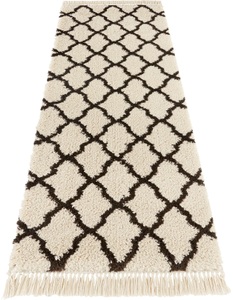MINT RUGS, Hochflor-Läufer, »Pearl«, MINT RUGS, rechteckig, Höhe 35 mm, maschinell gewebt, HANSE Home Hochflor-Läufer »Pearl«, rechteckig, 35 mm Höhe, Pastellfarben mit Fransen, Grafisches Design, Robust, Pflegeleicht