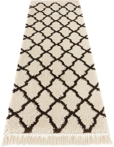MINT RUGS, Hochflor-Läufer, »Pearl«, MINT RUGS, rechteckig, Höhe 35 mm, maschinell gewebt, HANSE Home Hochflor-Läufer »Pearl«, rechteckig, 35 mm Höhe, Pastellfarben mit Fransen, Grafisches Design, Robust, Pflegeleicht