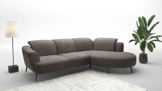 sit&more Ecksofa »Zoe«, ink.Sitztiefenverstellung, wahlweise mit Kopfteilverstellung
