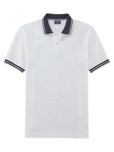 OLYMP Poloshirt »Casual« farbliche Kontrast-Details