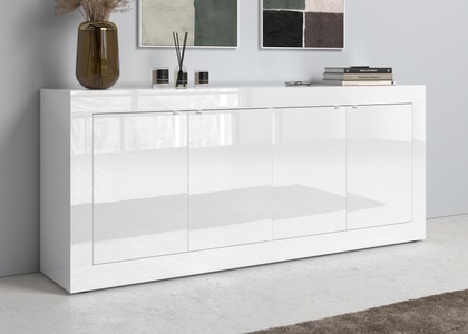 LC, LC Sideboard »Basic«, 207 cm, INOSIGN Sideboard »Basic Breite 207 cm, Kommode 4 Türen, Anrichte,«, Metallgriff, moderne Rahmenoptik, viel Stauraum, Farbauswahl