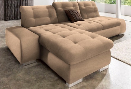 SIT&MORE, sit&more Ecksofa, sit&more Ecksofa »Pale L-Form«, inklusive Kopfteilverstellung, wahlweise mit Bettfunktion