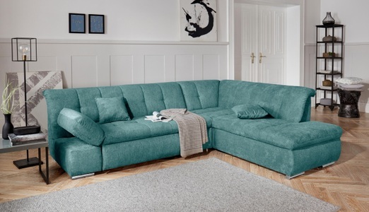 DOMO collection, DOMO collection Ecksofa, DOMO collection Ecksofa »Mona L-Form bequem und komfortabel, Breite 271cm, L-Form« wahlweise mit Bett- und Armlehnfunktion