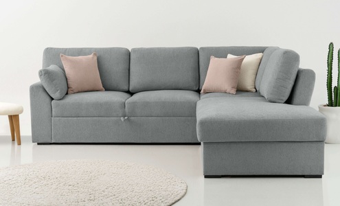 Home affaire Ecksofa »Citry Schlafsofa«, Breite 242 cm, Chenille, Bettfunktion, Bettkasten, L-Form
