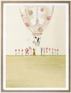 Wall-Art, Wall-Art Poster »Hochzeit Deko Heissluftballon«, Heissluftballon, (1 St.), Wall-Art Poster »Hochzeit Deko Heissluftballon«, Heissluftballon, (1 St.), Poster ohne Bilderrahmen