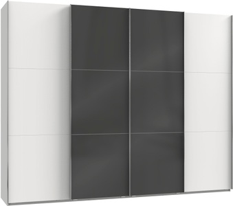 fresh to go, Fresh To Go Schwebetürenschrank »Level«, mit Glastüren und Synchronöffnung, Wimex Schwebetürenschrank »Level by fresh to go«, mit Glastüren und Synchronöffnung