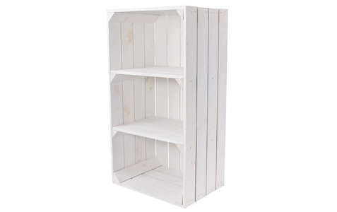 undefined, Regal »Vintage Weiss 40 x 75 cm«, Holz Zollhaus Regal »Vintage Weiss 40 x 75 cm«