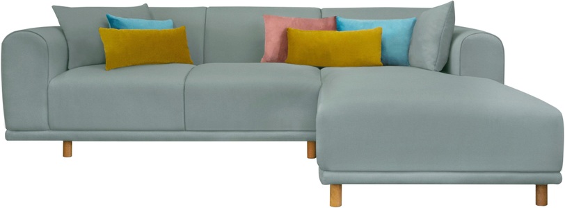 ANDAS, andas Ecksofa »Maroon«, in skandinavischem Design, mit losen Kissen, GOODproduct Ecksofa »Maroon L-Form« in skandinavischem Design, mit losen Kissen