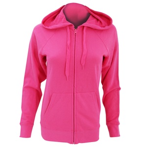 Fruit Of The Loom, Fruit of the Loom Kapuzennickijacke »Damen Kapuzenjacke / Kapuzen-Sweatshirt / Hoodie mit Reissverschluss, tailliert«, 
