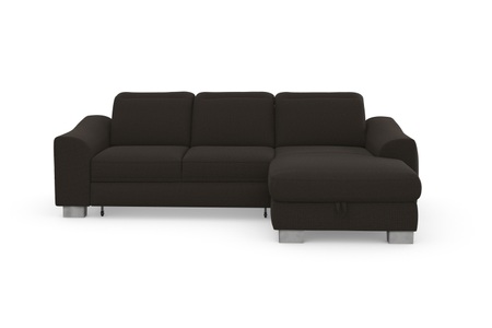SIT&MORE, sit&more Ecksofa »Durness«, mit Federkern und hochwertigen Edelstahlfüssen, wahlweise mit Kopfteilverstellung, Bettfunktion und Bettkasten oder mit Bettfunktion und Bettkasten, sit&more Ecksofa »Dundee L-Form«, mit Federkern und Edelstahlfüssen, wahlweise mit Kopfteilverstellung
