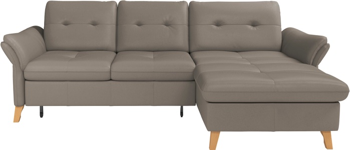 sit&more Ecksofa »Göteborg«, Sitztiefenverstellung und Federkern, wahlweise mit Bettfunktion