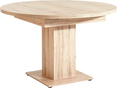 MÄUSBACHER, Mäusbacher Esstisch, mit Auzugsfunktion in 2 Grössen, Mäusbacher Esstisch »Tisch rund«, Mäusbacher Esstisch rund mit Auszug und Bodenplatte.