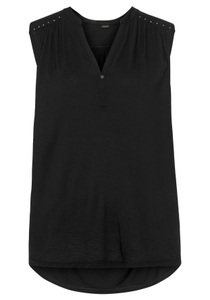 Lascana, LASCANA Strandtop, LASCANA Tanktop, mit silberfarbenen Nietendetails, lockeres Blusentop