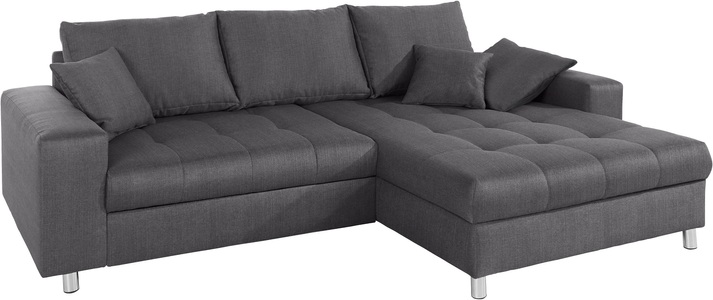Nova Via, Nova Via Ecksofa, wahlweise mit Kaltschaum (140kg Belastung/Sitz), RGB-LED-Beleuchtung und Bettfunktion, Mr. Couch Ecksofa »Tobi L-Form«, wahlweise mit Kaltschaum (140kg Belastung/Sitz), RGB-LED-Beleuchtung