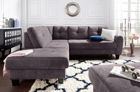 SIT&MORE, sit&more Ecksofa, sit&more Ecksofa »Varese L-Form« mit Federkern, wahlweise mit Bettfunktion und Stauraum