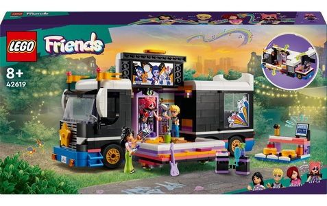 LEGO, 42619 Popstar-Tourbus Multicolor, LEGO® Spielbausteine »Popstar-Tourbus 42619«, (845 St.)