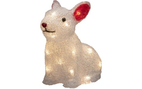 KONSTSMIDE CHRISTMAS, LED-Leuchtfigur Kaninchen, Batteriebetrieb, LED-Leuchtfigur Kaninchen, Batteriebetrieb