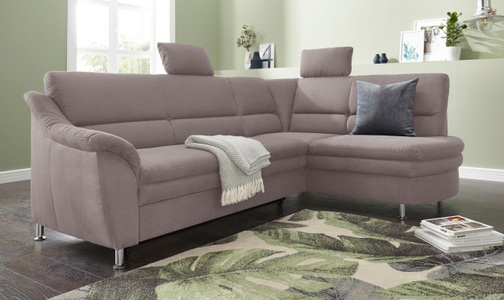 SIT&MORE, sit&more Ecksofa, sit&more Ecksofa »Cardoso L-Form«, mit Federkern, wahlweise mit Bettfunktion und Schubkasten