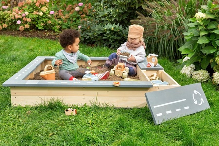 MUDDY BUDDY® Sandkasten »Highway Hero«, BxLxH: 125x135x20 cm