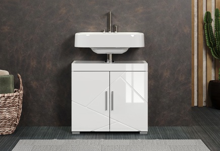 welltime Waschbeckenunterschrank »Avena« 1 Stk. tlg. Waschbeckenunterschrank mit Türen & Einlegeboden ? (B/T/H) 60/34/56 cm