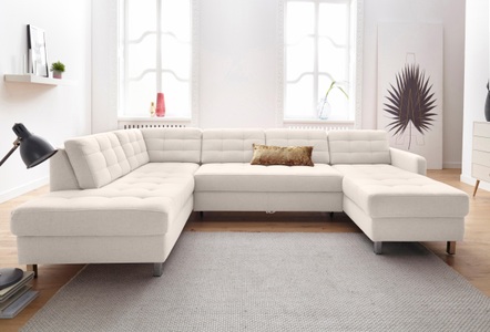 SIT&MORE, sit&more Wohnlandschaft, sit&more Wohnlandschaft »Picasso U-Form« wahlweise mit Bettfunktion und Bettkasten