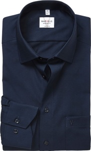 MARVELIS Langarmhemd, modern fit, Businesshemd, bügelfrei, New-Kentkragen