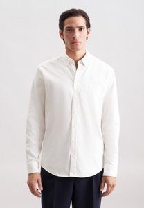 Seidensticker, seidensticker Flanellhemd, Regular 1/1 Button-Down-Kragen Uni, seidensticker Flanellhemd Regular 1/1 Button-Down-Kragen Uni