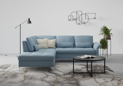 INOSIGN, INOSIGN Ecksofa »Palm Beach«, Federkern, mit Sitztiefenverstellung, wahlweise mit Bettfunktion, Bettkasten und Armteilverstellung, INOSIGN Ecksofa »Palm Beach L-Form«, Federkern, mit Sitztiefenverstellung, wahlweise mit Bettfunktion