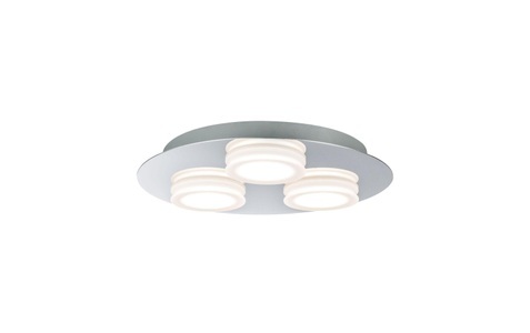 Paulmann, LED-Bad-Deckenleuchte EEK: LED (A++ - E) 15 W Warm-Weiß Paulmann 70874 Doradus Chrom, 