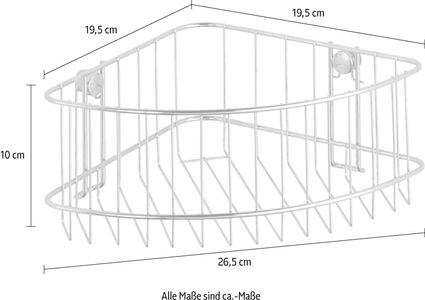 Wenko, WENKO Eckablage »Classic«, WENKO Eckablage Groß Classic Duschrost