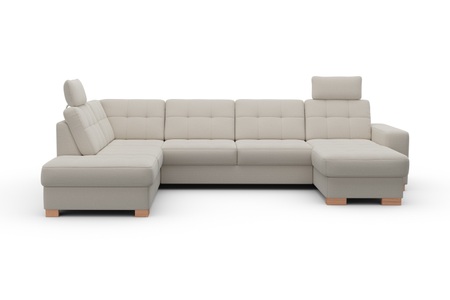 SIT&MORE, sit&more Wohnlandschaft, wahlweise mit Bettfunktion und Bettkasten, sit&more Wohnlandschaft »Quincy U-Form«, wahlweise mit Bettfunktion und Bettkasten