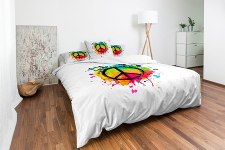 Journey Living, Journey Living Bettwäsche »Night Fashion Peace«, (1 tlg.), Night Fashion Bettwäsche »Night Fashion Peace«