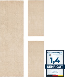 Andiamo Bettumrandung »Arezzo«, (1 tlg.), Uni Farben, weicher Flor, waschbar, ideal im Wohnzimmer & Schlafzimmer