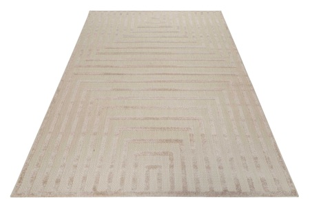 Esprit, Esprit Outdoorteppich »Carolina«, rechteckig, Esprit Outdoorteppich »Carolina«, rechteckig, 0,6 mm Höhe, mit Hoch-Tief-Effekt, modern, robust, pflegeleicht, Terrasse, Küche