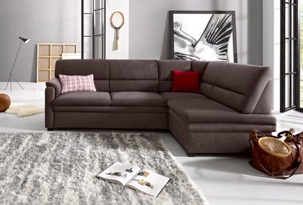 RAUM.ID, RAUM.ID Ecksofa, sit&more Ecksofa »Pisa L-Form«, mit Federkern, wahlweise mit Bettfunktion