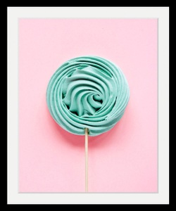 undefined, Bild »Lolli«, queence Bild »Lolli«, Süssigkeiten-Süssspeisen-Lebensmittel, HD Premium Poster-Druck inkl. Holzrahmen
