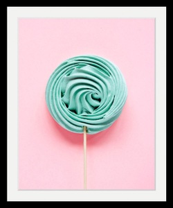 undefined, Bild »Lolli«, queence Bild »Lolli«, Süssigkeiten-Süssspeisen-Lebensmittel, HD Premium Poster-Druck inkl. Holzrahmen