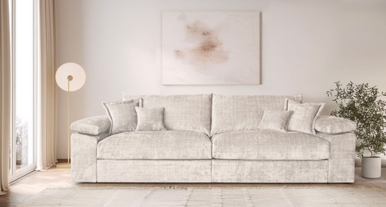 HOME AFFAIRE, Home affaire Big-Sofa »Soft&Cosy XXL, B: 303 cm« Mega-Sofa, Cord oder Chenille-Struktur, mit Federkern & 4 Zierkissen, Home affaire Big-Sofa »Soft&Cosy XXL, B: 303 cm - OTTO. Verlässliche Qualität.« Mega-Sofa, Cord oder Chenille-Struktur, mit Federkern & 4 Zierkissen