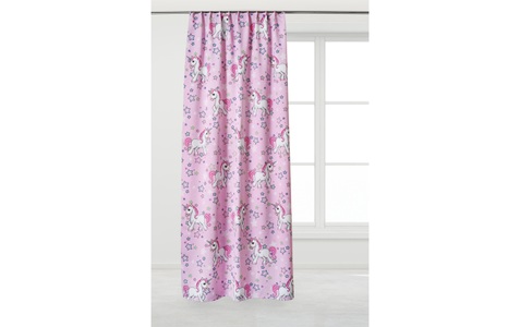 Casa Leon, Casa Leon - (140x250cm) Einhorn Fertigvorhang Home Verdunklungs Gardine (4599-320) - Rosa, 