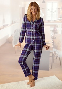 H.I.S Pyjama, mit aus Flanell Allover-Karomuster